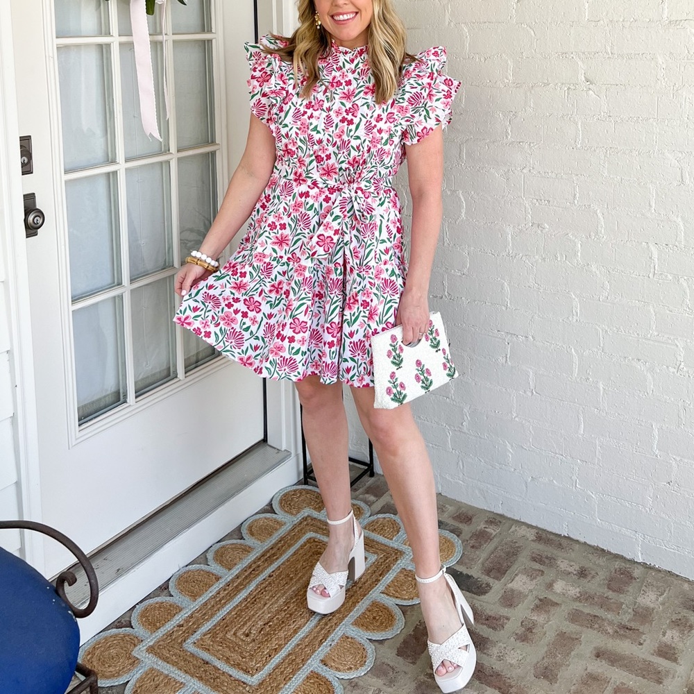 Victoria Dunn Short Floral Dress